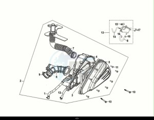 JET X 125I ABS (XH12WX-EU) (E5) (M1) drawing AIR CLEANER