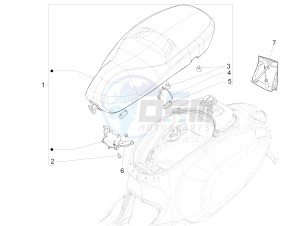 Sprint 125 4T 3V ie (APAC) (CAPH, EX, RK, TW, VT) drawing Saddle/seats