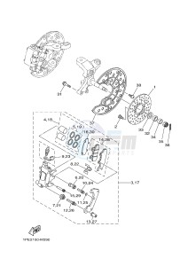 YFM700R YFM700RSE RAPTOR 700R (1VSA 1VSB 1VSC) drawing FRONT BRAKE CALIPER