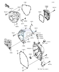 Z1000 ZR1000FEF FR GB XX (EU ME A(FRICA) drawing Engine Cover(s)