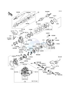 KVF 650 D ([BRUTE FORCE 650 4X4] (D6F-D9F) D7F drawing DRIVE SHAFT-FRONT