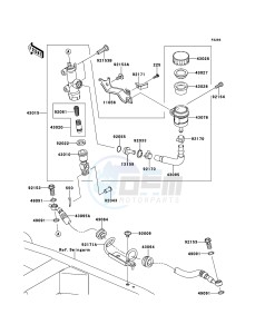 Z750 ZR750LBF FR GB XX (EU ME A(FRICA) drawing Rear Master Cylinder