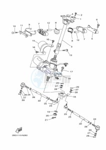 YFM700FWAD YFM7NGPAK (B4FN) drawing STEERING