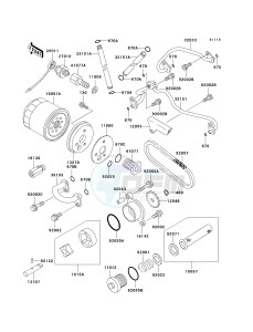 VN 800 A [VULCAN 800] (A6-A9) [VULCAN 800] drawing OIL PUMP_OIL FILTER