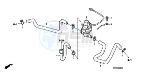 ST1300AE Pan Europoean - ST1300 UK - (E) drawing AIR INJECTION CONTROL VALVE