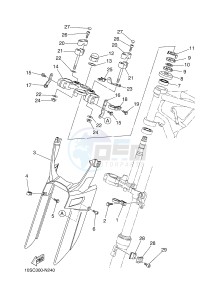 XT660X (10SC 10SC 10SC 10SC) drawing STEERING