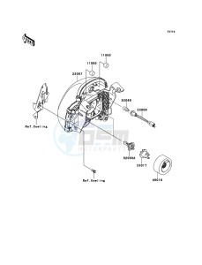 ER-6n ABS ER650B8F GB XX (EU ME A(FRICA) drawing Headlight(s)