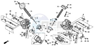 NTV650 drawing CARBURETOR (COMPONENT PARTS)