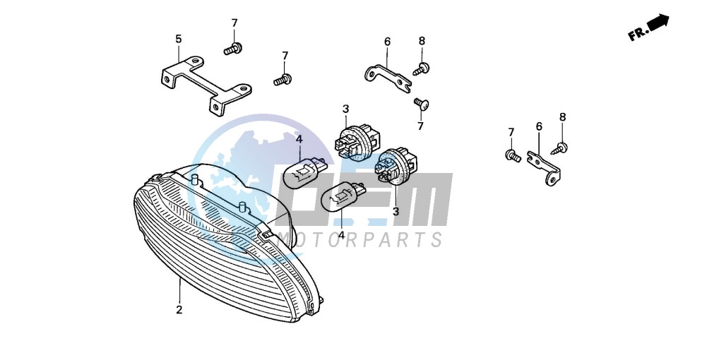 TAILLIGHT (CBR600F/F44)