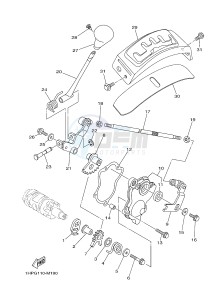 YFM700FWAD YFM700PSE GRIZZLY 700 EPS SPECIAL EDITION (2BGD 2BGE) drawing SHIFT SHAFT