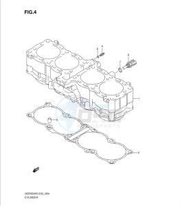 GSF650/S drawing CYLINDER