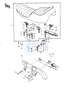 KZ 1000 G [CLASSIC] (G1) [CLASSIC] drawing SEAT_CHAIN COVER