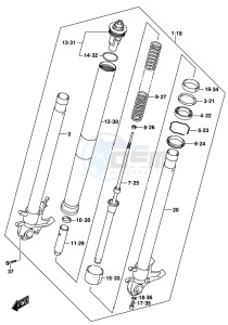 GSX-S1000F drawing FRONT FORK DAMPER