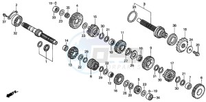 CBR1100XX SUPER BLACKBIRD drawing TRANSMISSION