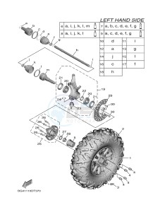 YXF850ES YXF85WPSJ WOLVERINE X (BG4A) drawing FRONT WHEEL