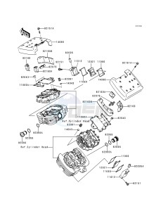 VN 1500 L [VULCAN 1500 NOMAD FI] (L1) [VULCAN 1500 NOMAD FI] drawing CYLINDER HEAD COVER