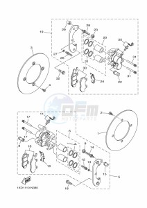 YXM700E YX70MPL (B5FP) drawing REAR BRAKE CALIPER