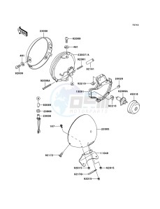 VN800 CLASSIC VN800B6F GB XX (EU ME A(FRICA) drawing Headlight(s)