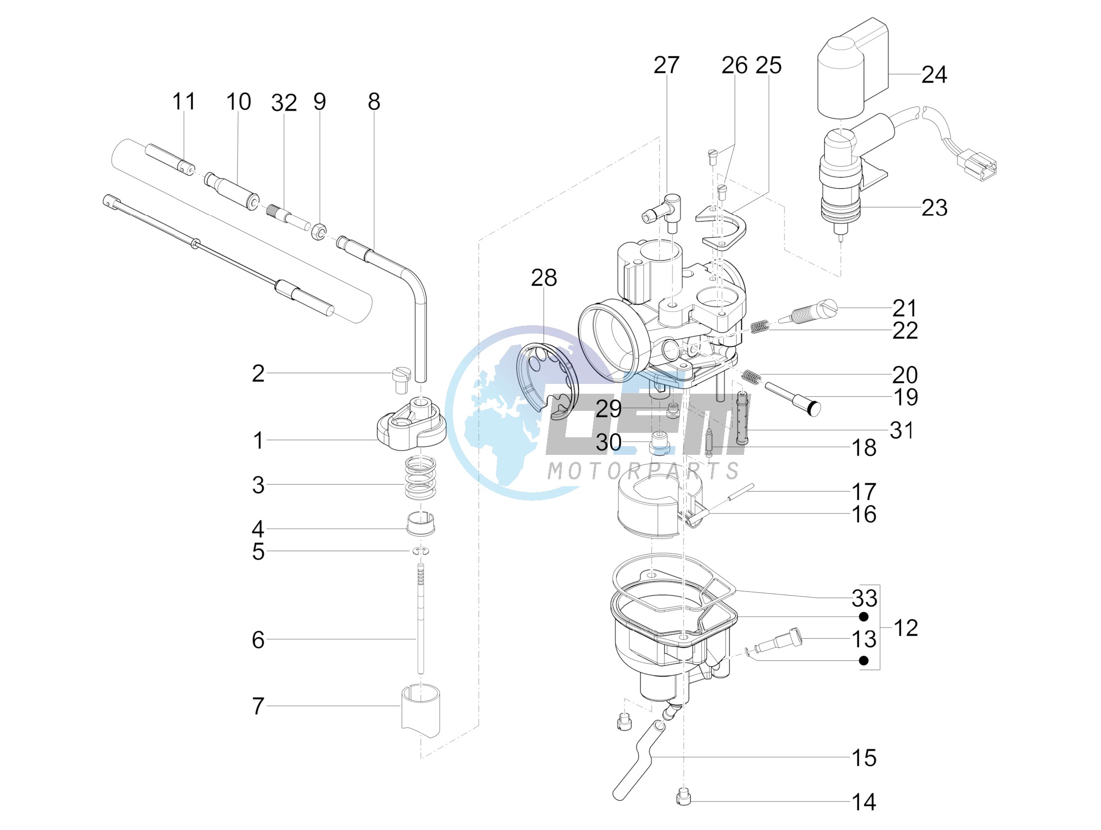 Carburetor's components