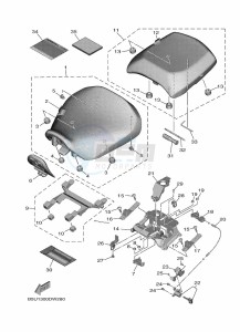 TRACER 9 MTT890 (B5U1) drawing SEAT