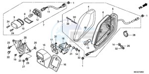 VT750CA9 Australia - (U / SPC) drawing TAILLIGHT