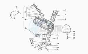 California 1100 Stone Special Sport drawing Throttle body