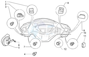 X9 500 Evolution (abs) drawing Electrical devices-electric horn