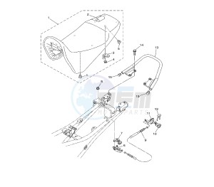 YBR 250 drawing SEAT