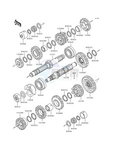 ZL 600 B [ELIMINATOR 600] (B2-B3) [ELIMINATOR 600] drawing TRANSMISSION