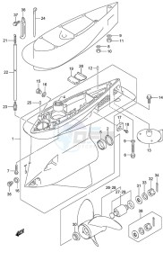 DF 250AP drawing Gear Case