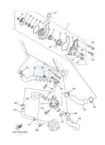 MT09 900 (1RCD 1RCE) drawing WATER PUMP