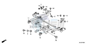 GL1800BE F6B Bagger - GL1800BE UK - (E) drawing COWL STAY