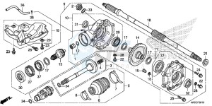 TRX420FA2F TRX420 Europe Direct - (ED) drawing REAR FINAL GEAR