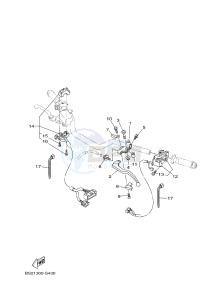 MTN850-A MTN-850-A MT-09 ABS (BS21) drawing HANDLE SWITCH & LEVER