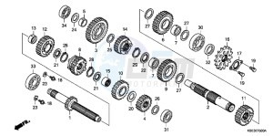 CRF150RC drawing TRANSMISSION