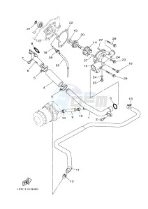 YXM700E YXM700PHE MP 700 EPS (1XP9) drawing WATER PUMP