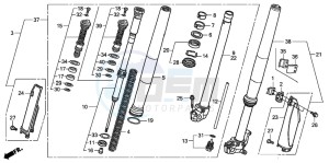 CRF450R drawing FRONT FORK