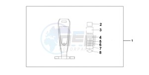 VT750CA9 Australia - (U / SPC) drawing LEATHER TANK BELT