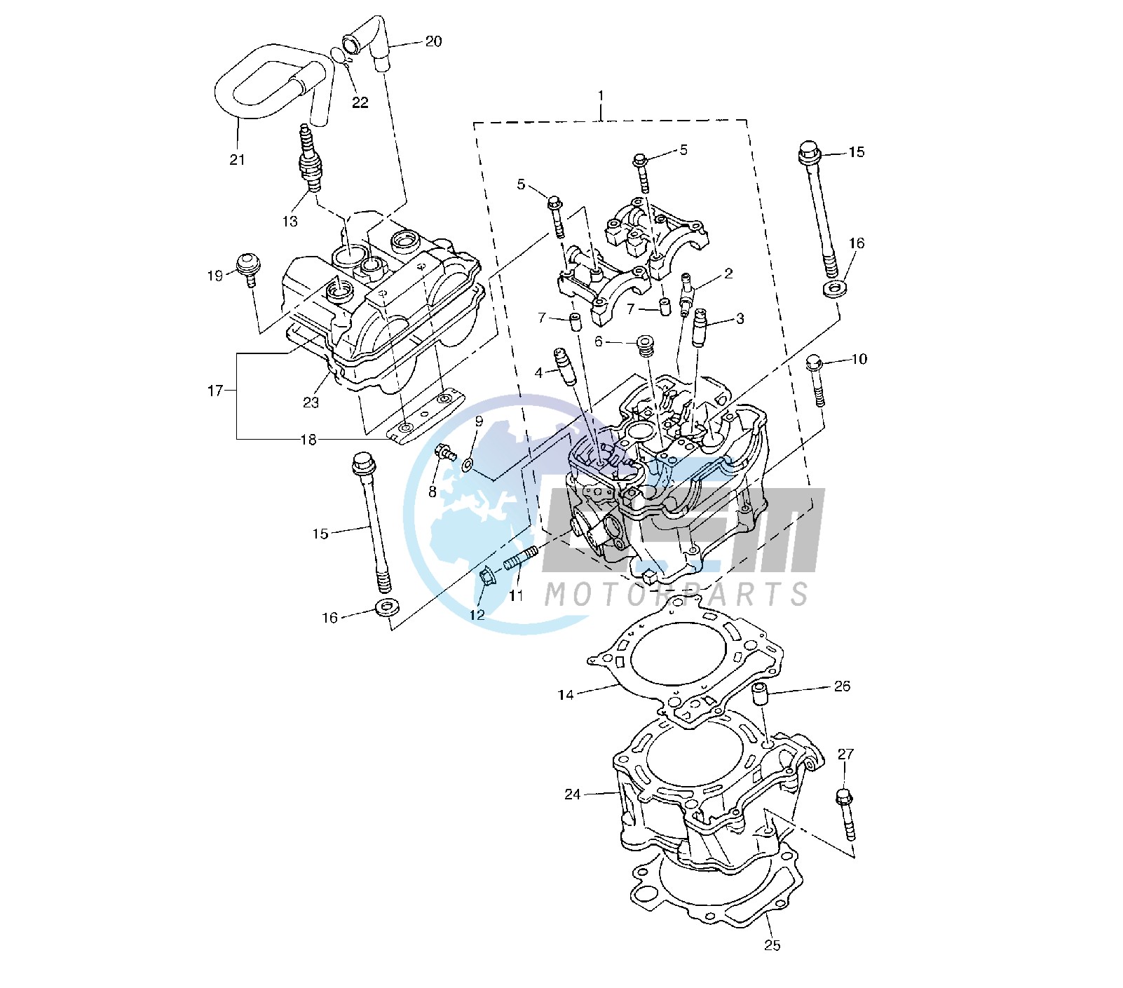 CYLINDER AND HEAD