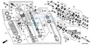 CRF450RF CRF450R Europe Direct - (ED) drawing REAR CUSHION