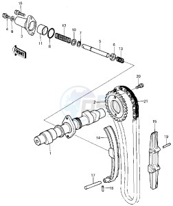 KZ 440 D [LTD BELT] (D1) [LTD BELT] drawing CAMSHAFT_CHAIN_TENSIONER -- 80 D1- -