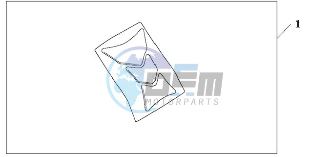 TANK PAD HONDA WING LOGO