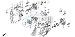 NSS250 drawing HEADLIGHT (NSS2501/NSS250A)