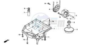 CBF600SA drawing OIL PAN/OIL PUMP (CBF600S6/SA6/N6/NA6)