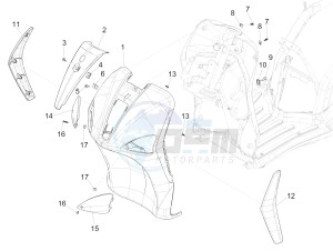 Liberty 50 4T PTT NEXIVE drawing Front shield