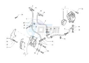 X8 200 drawing Brake system