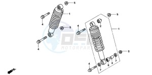 TRX500TM drawing FRONT CUSHION