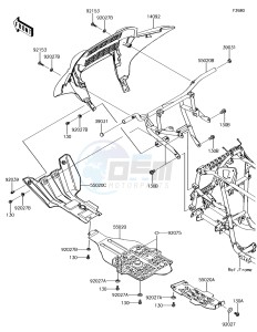 BRUTE FORCE 750 4x4i EPS KVF750GHF EU drawing Guard(s)