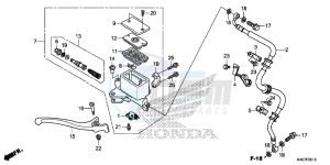 NSS125DF Forza 125 - NSS125D Europe Direct - (ED) drawing FRONT BRAKE MASTER CYLINDER (CBS)