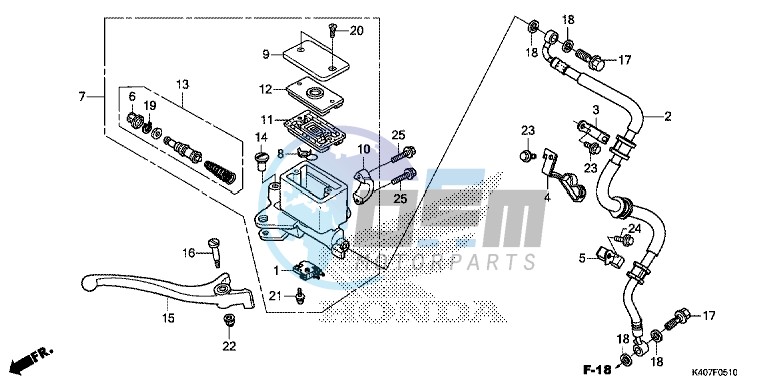 FRONT BRAKE MASTER CYLINDER (CBS)